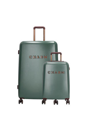 trolleyset Capetown - donkergroen (set van 2)