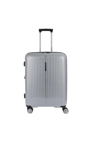 trolley Brooklyn 65 cm. Expandable zilverkleurig