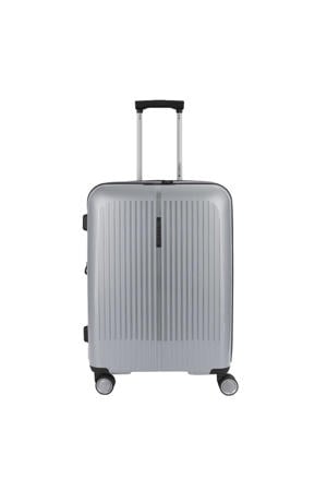trolley Brooklyn 65 cm. Expandable zilverkleurig