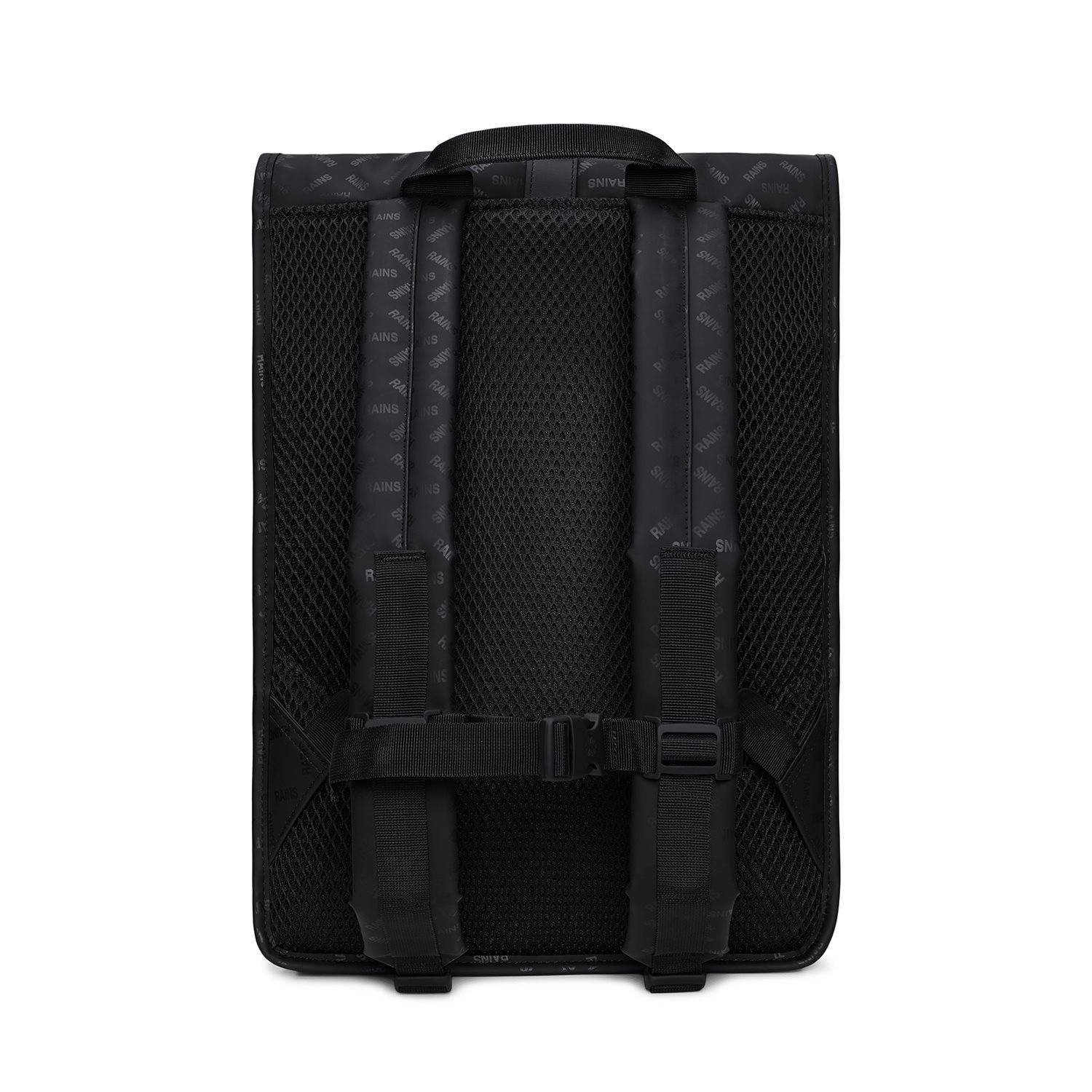 Rains rugzak Rolltop W3 zwart