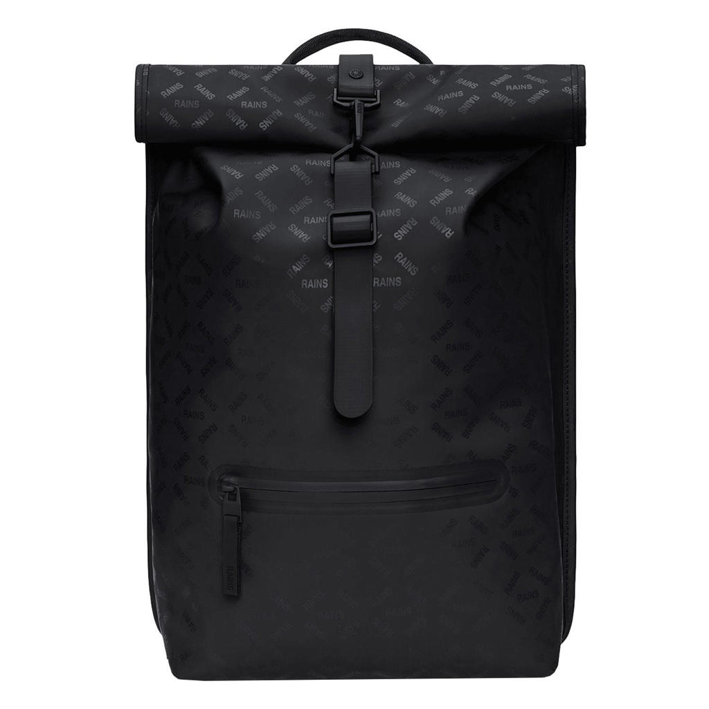 Rains rugzak Rolltop W3 zwart