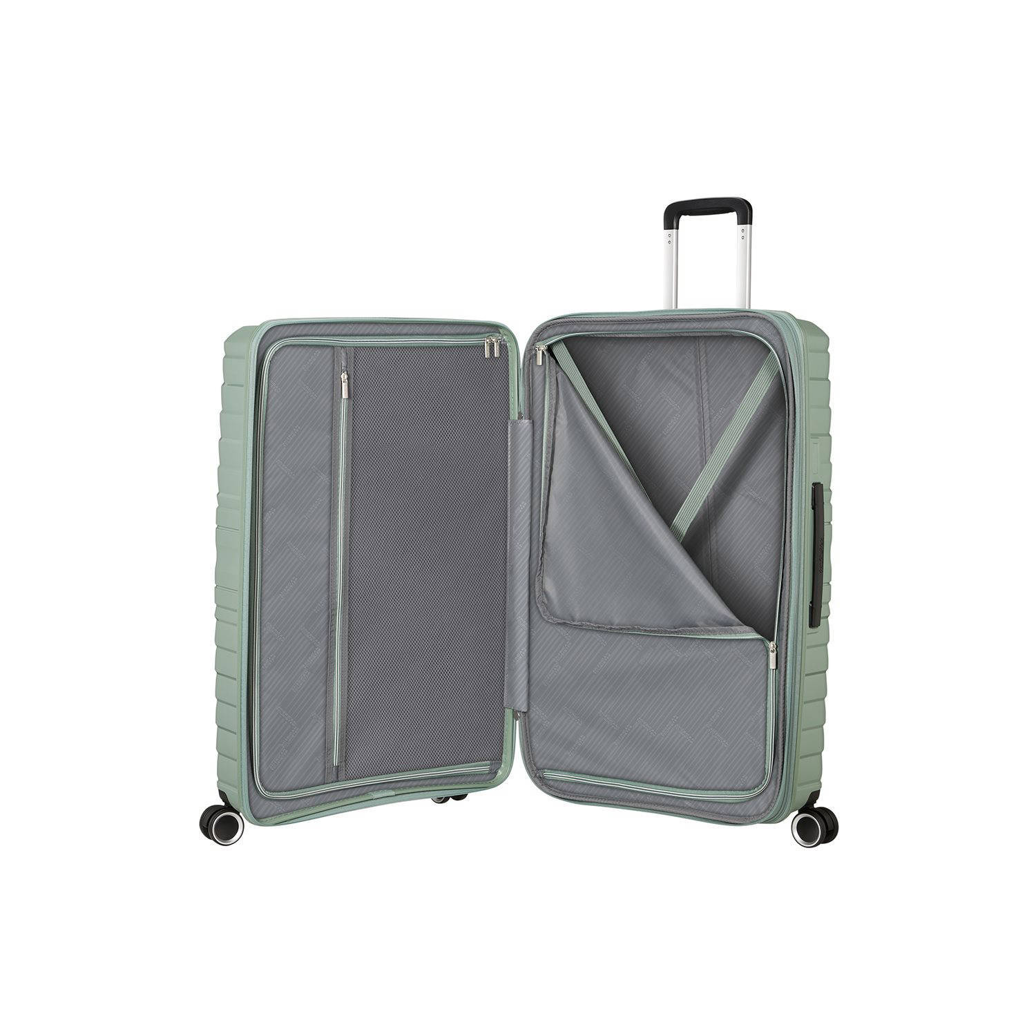American Tourister trolley Flytwist 78 cm. Expandable groen