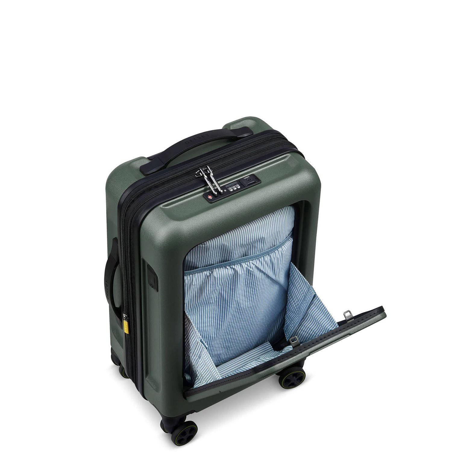 Delsey trolley Turenne 2.0 55 cm. donkergroen
