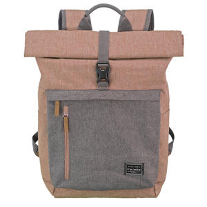 rugzak Basics Rollup oudroze/grijs