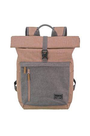 rugzak Basics Rollup oudroze/grijs