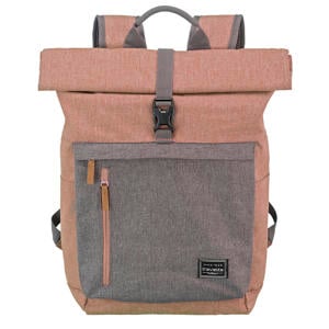 rugzak Basics Rollup oudroze/grijs