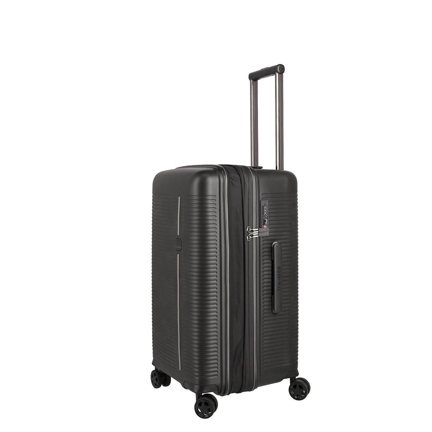 Travelite trolley Roomer 66 cm. zwart