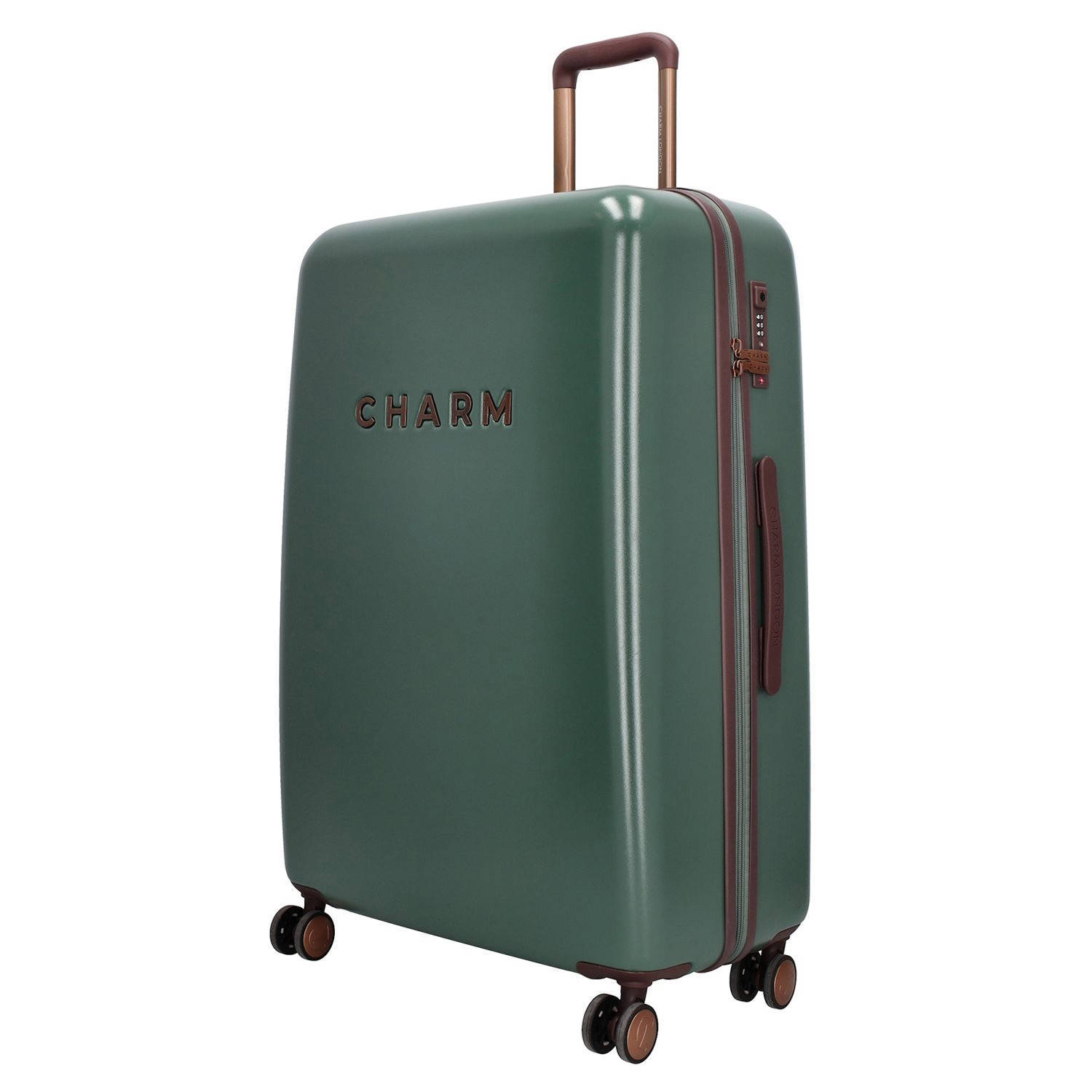 Charm trolley Capetown 75 cm. donkergroen