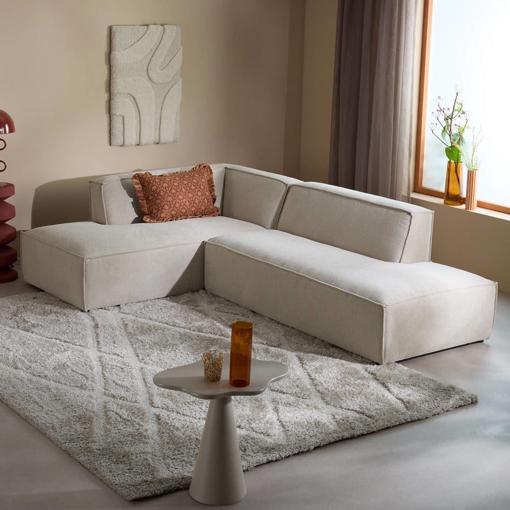 NOUS Living hoekbank links Newton - beige
