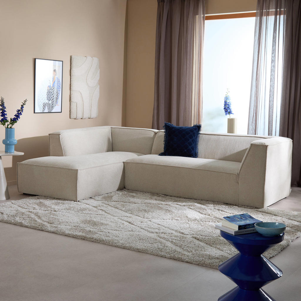 NOUS Living hoekbank Newton hoek links - beige