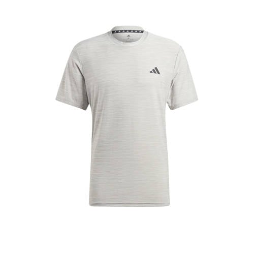 adidas Performance sportshirt grijs melange afbeelding