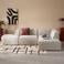 NOUS Living hoekbank Newton met ronde hoek - beige