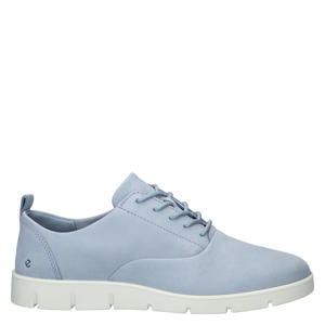 Bella nubuck veterschoenen lichtblauw