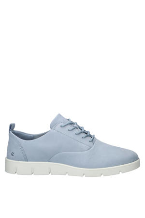 Bella nubuck veterschoenen lichtblauw