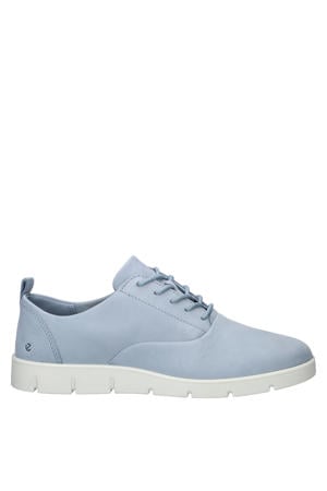 Bella nubuck veterschoenen lichtblauw