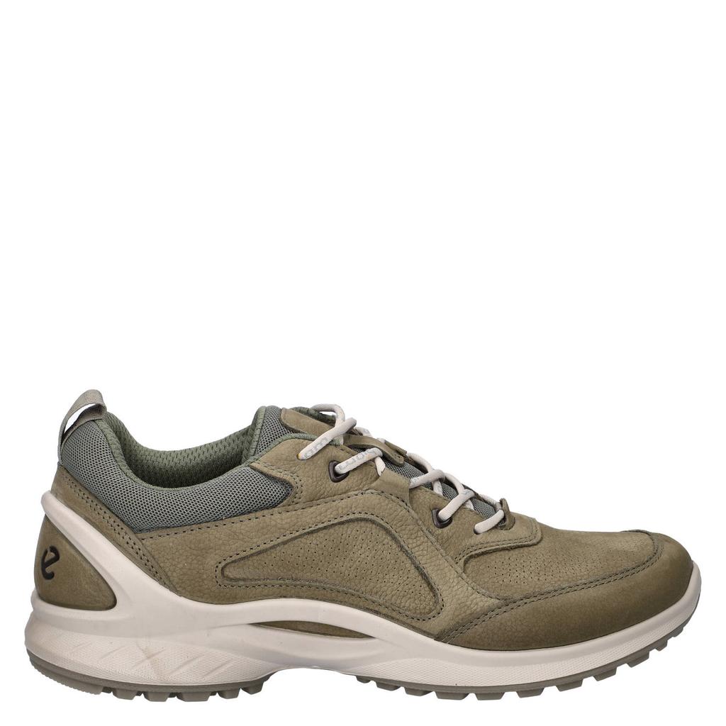 Donkergroene heren Ecco Biom Energi nubuck sneakers met veters