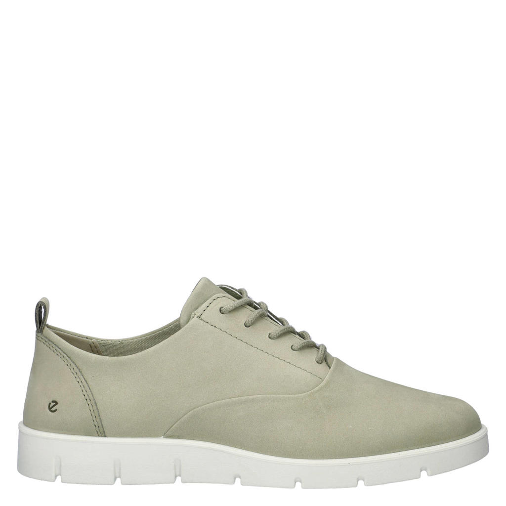 Ecco nubuck veterschoenen lichtgroen