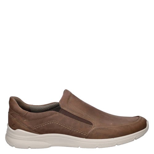Ecco Irving nubuck instappers donkerbruin afbeelding