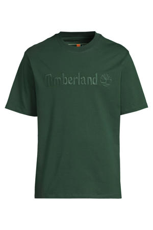 regular T-shirt donkergroen