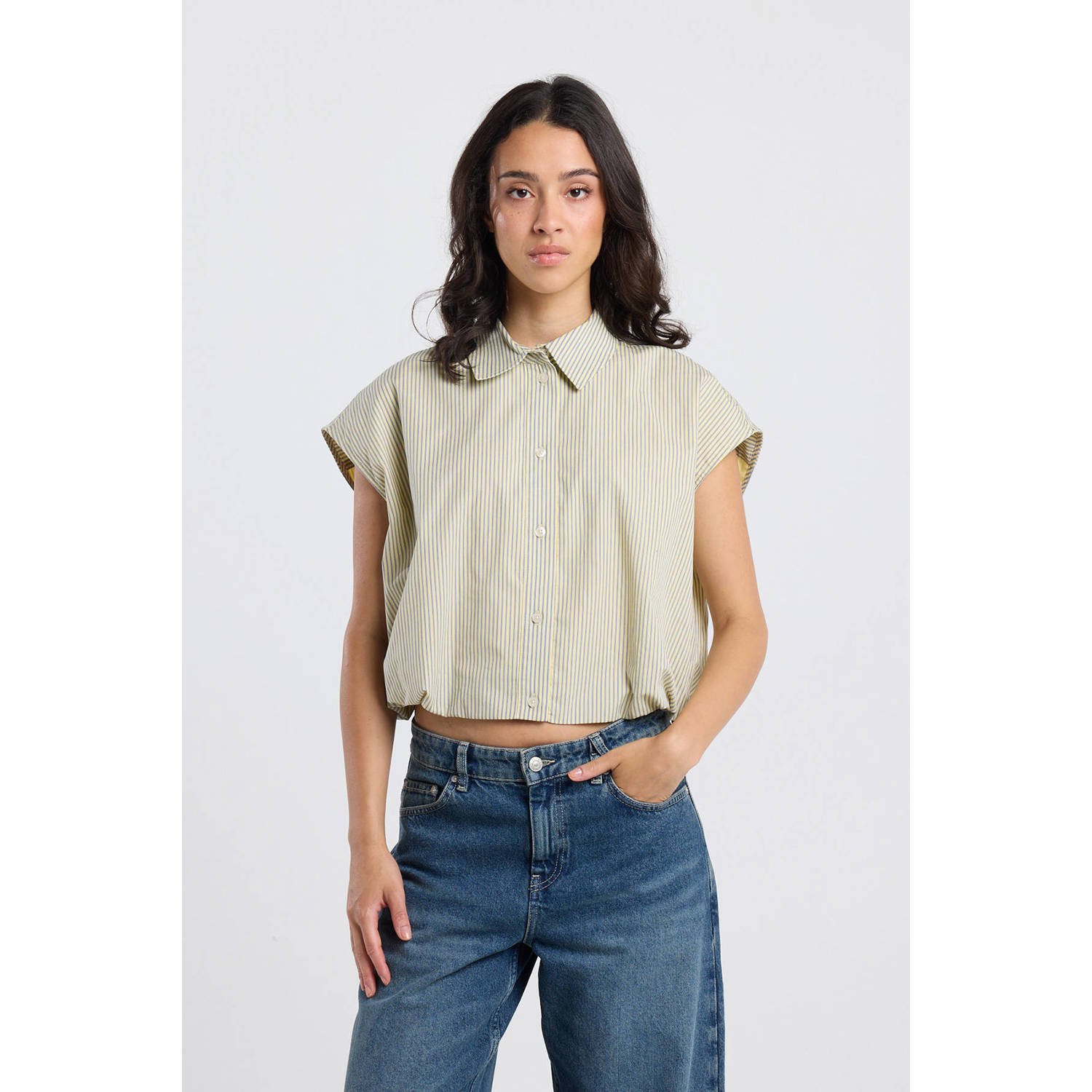 America Today blouse lichtgeel