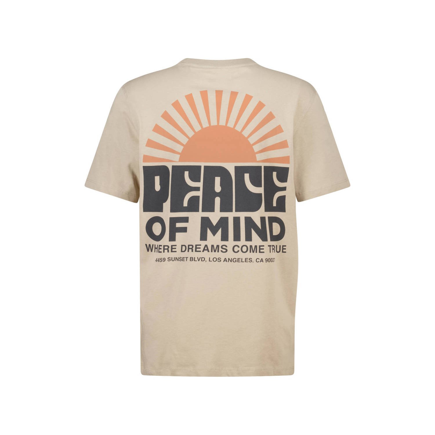 America Today regular T-shirt beige