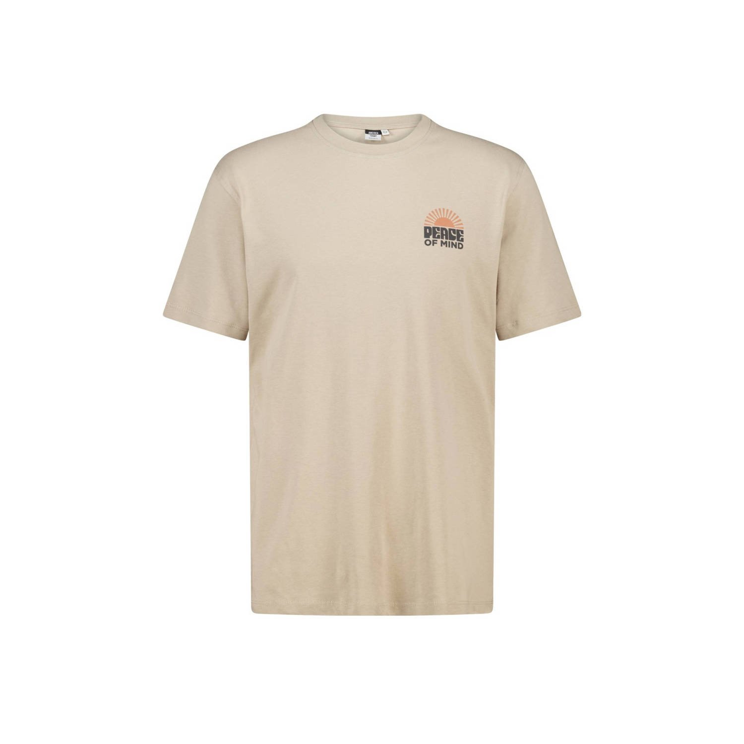 America Today regular T-shirt beige