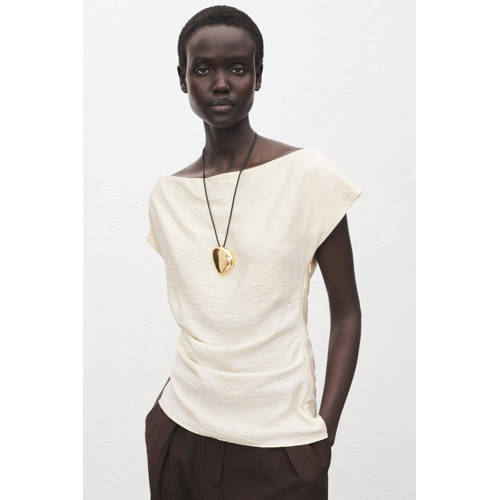 Mango top ecru afbeelding