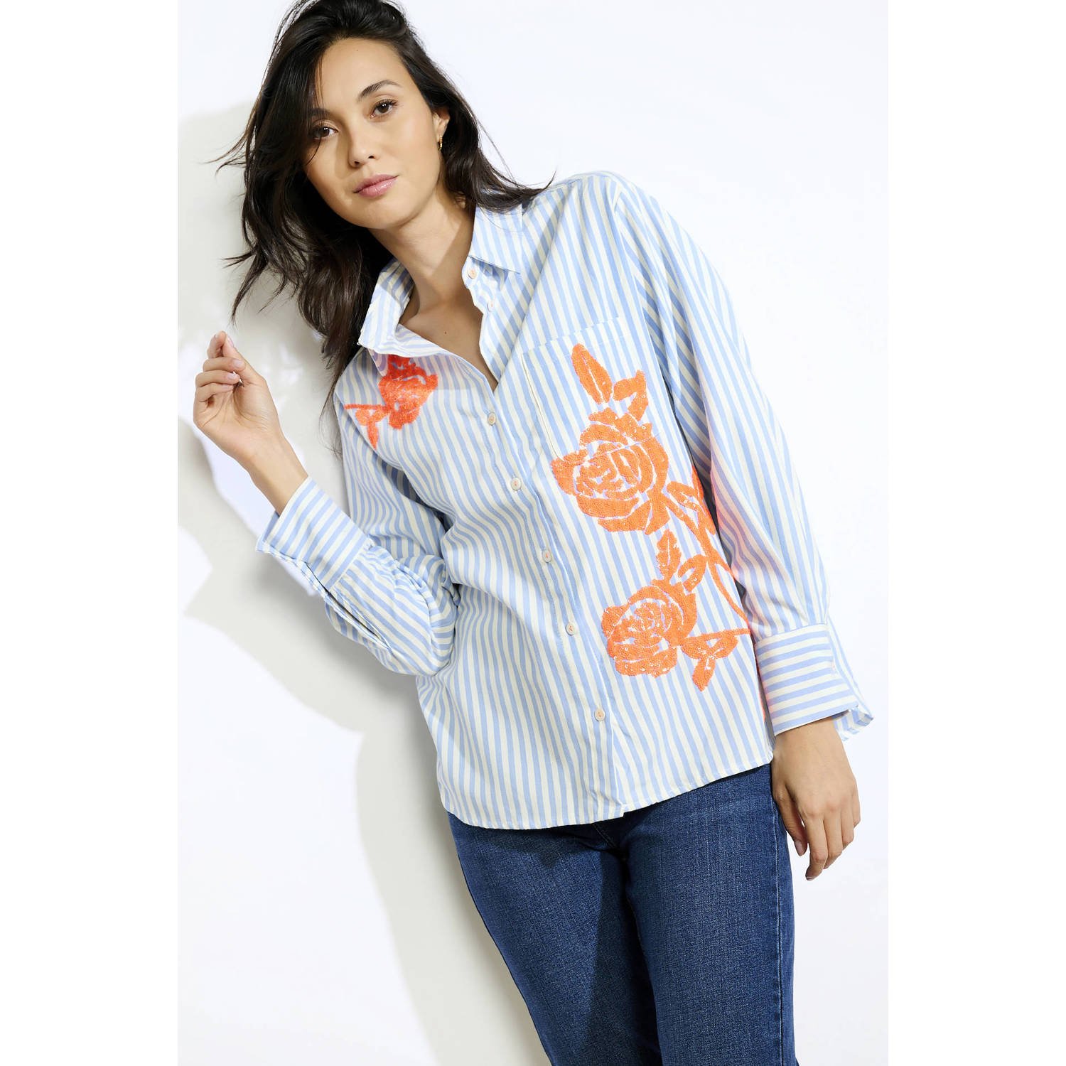 LOLALIZA blouse blauw