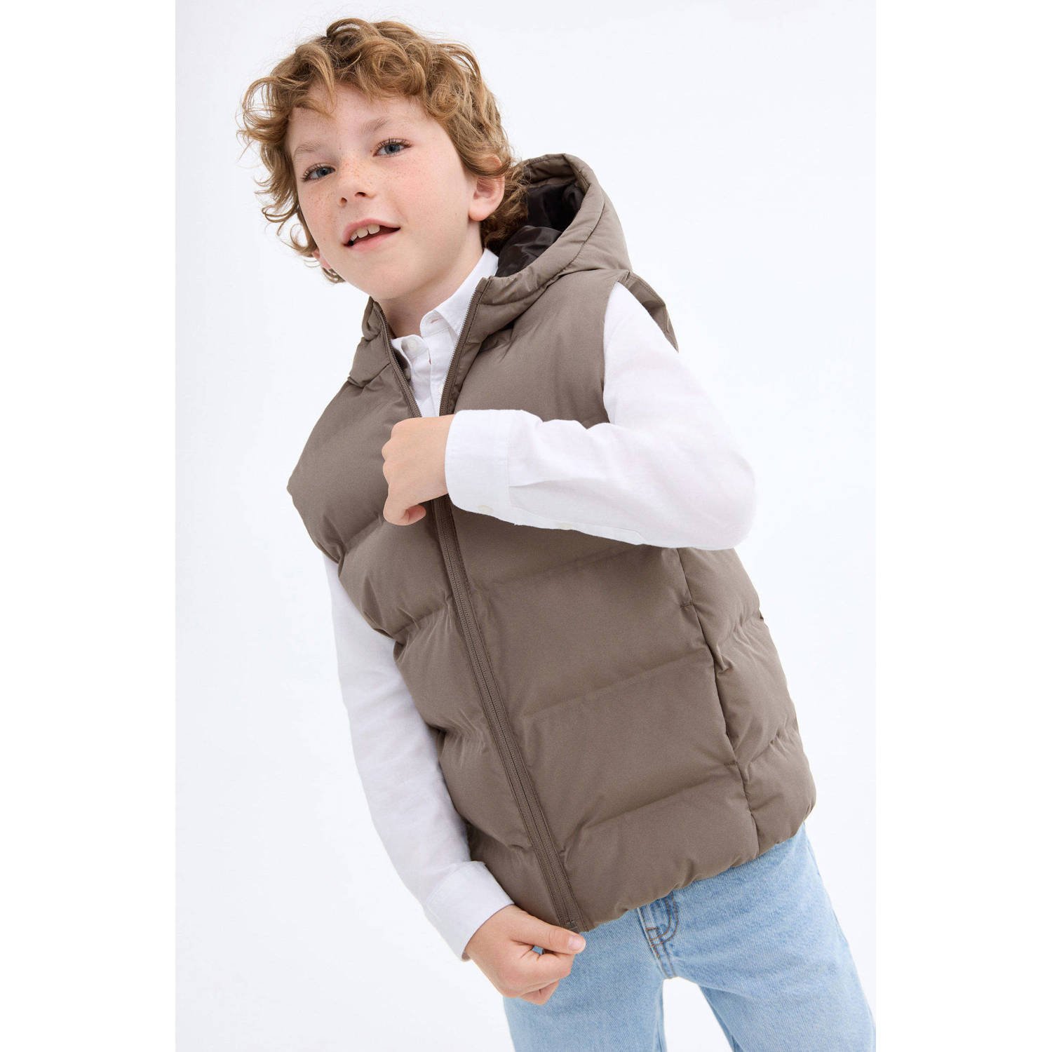 Mango Kids bodywarmer bruin