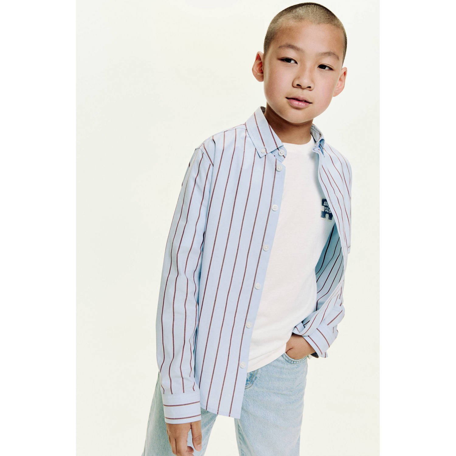 Mango Kids overhemd lichtblauw