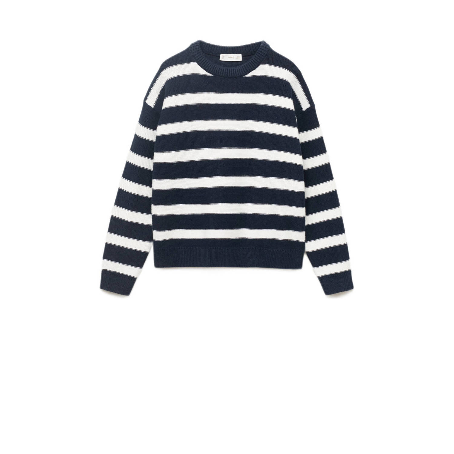 Mango Kids trui marine fijn gebreid