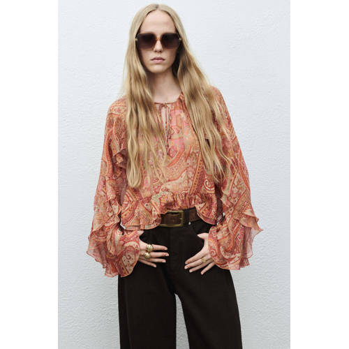Mango blousetop roze afbeelding