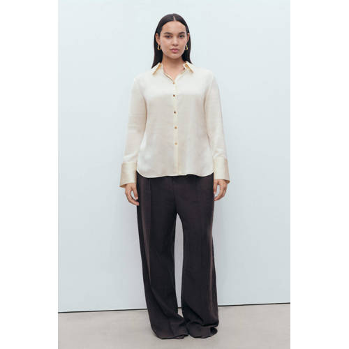 Mango blouse ecru afbeelding