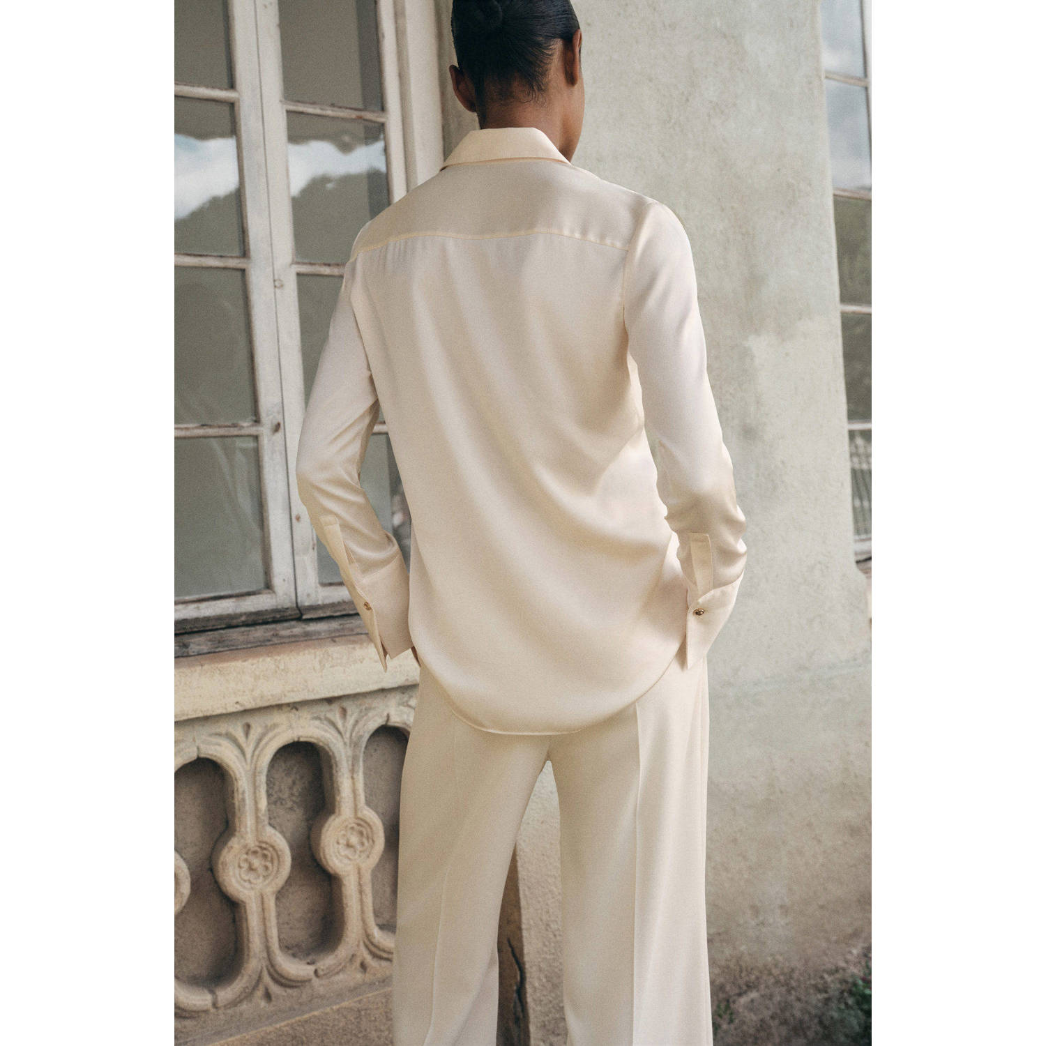 Mango blouse ecru