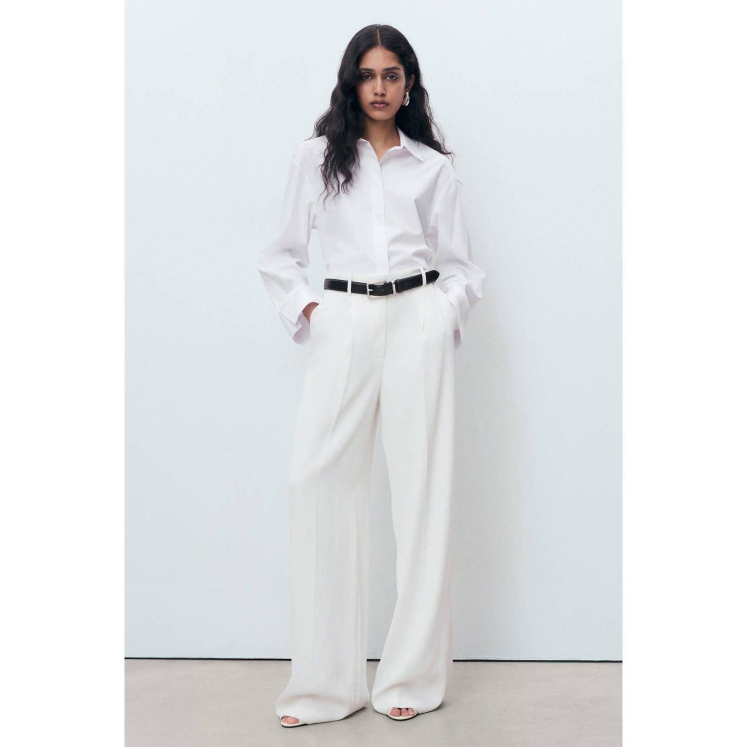 Mango blouse wit