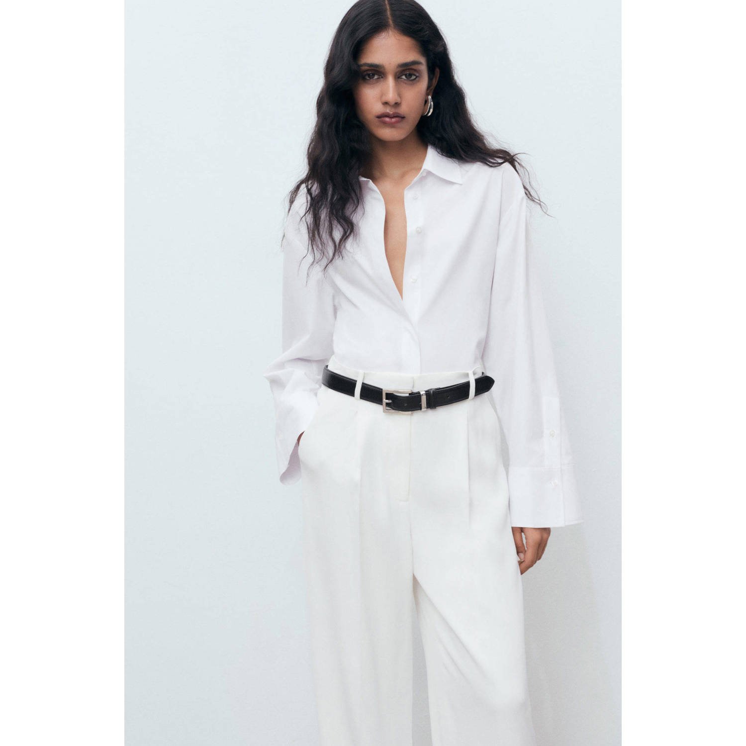 Mango blouse wit