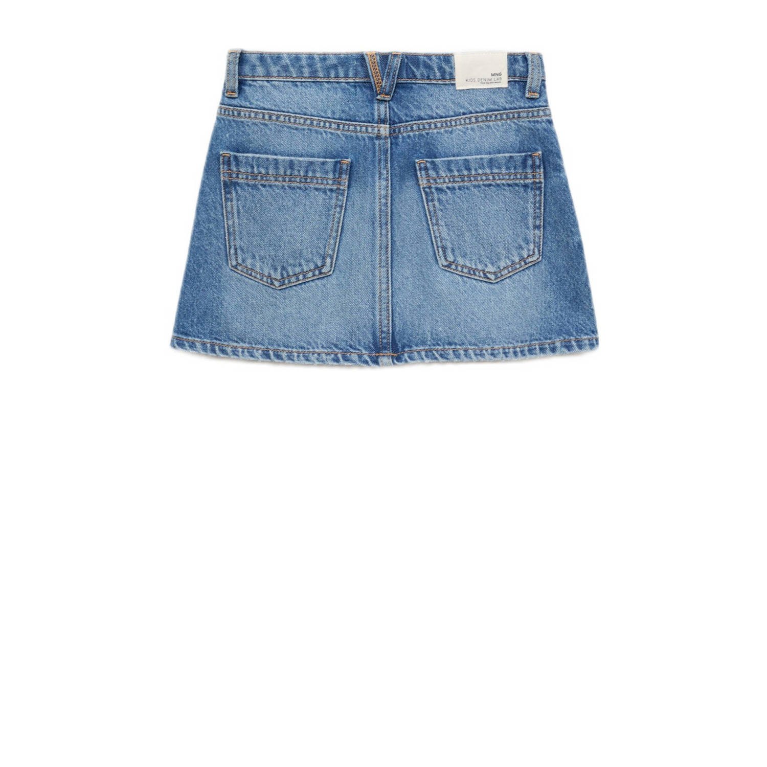 Mango Kids denim spijkerrok medium blue denim