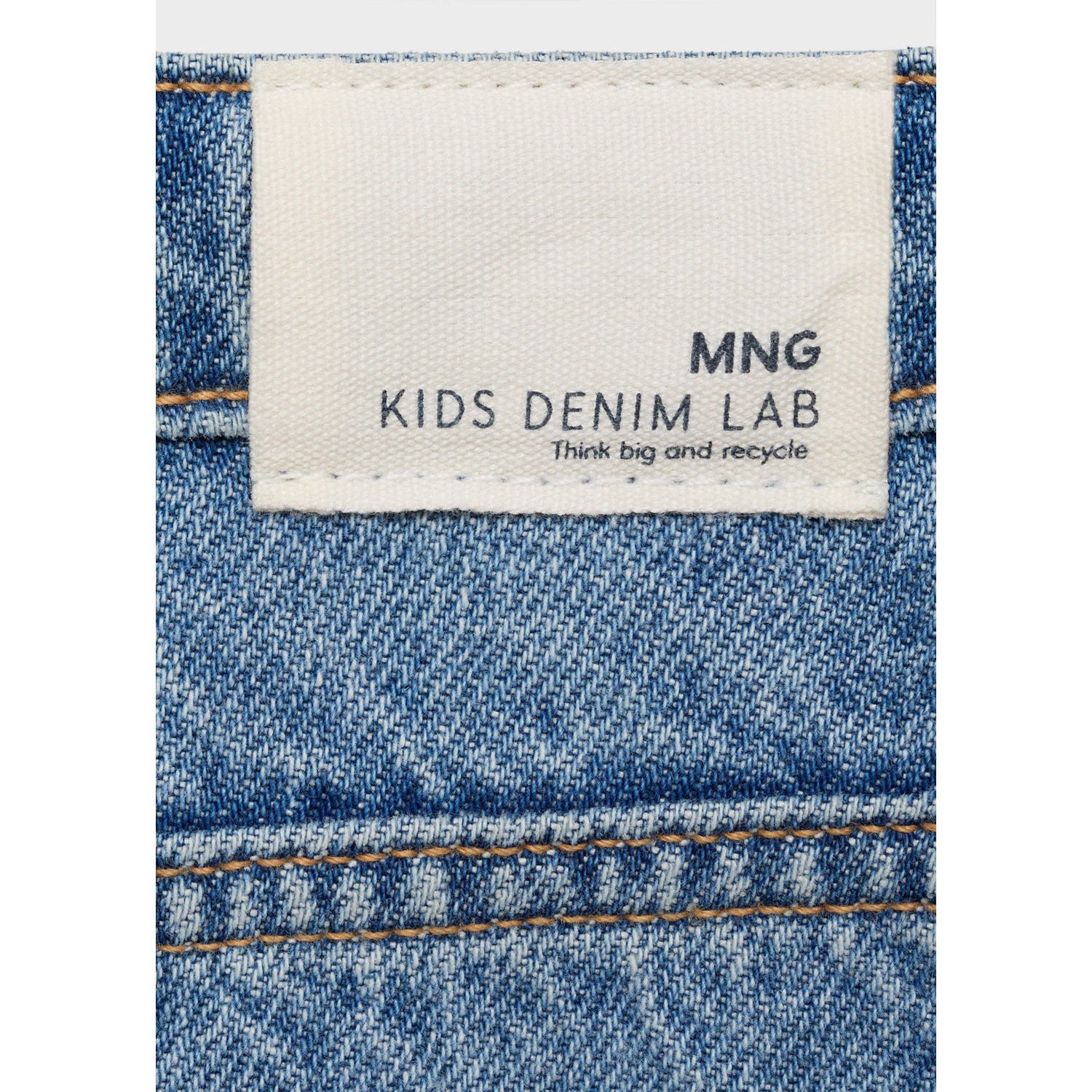 Mango Kids denim spijkerrok medium blue denim