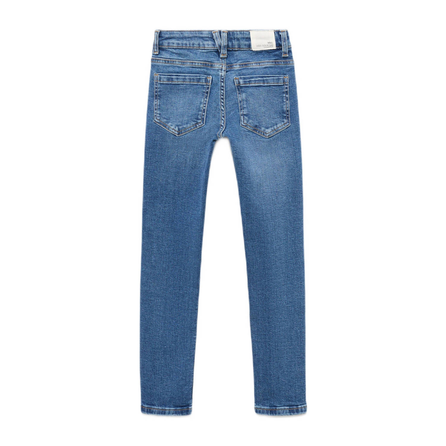 Mango Kids waist skinny jeans medium blue denim