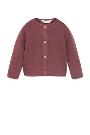 gebreid vest rood