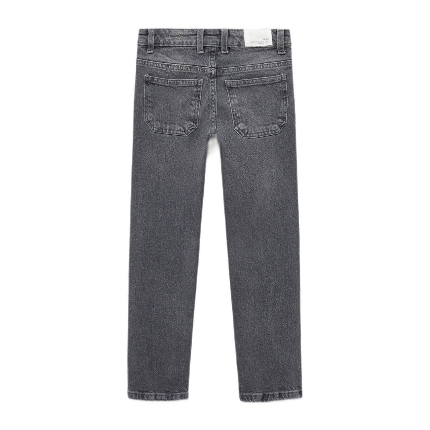 Mango Kids regular waist regular fit jeans grey denim