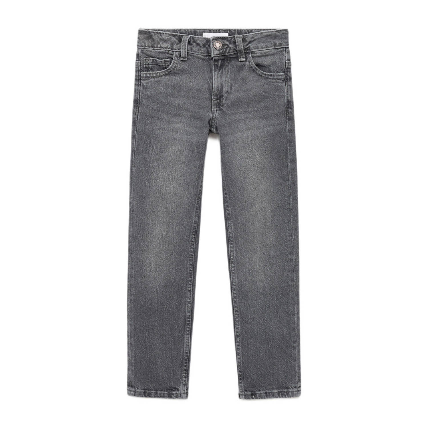 Mango Kids regular waist regular fit jeans grey denim