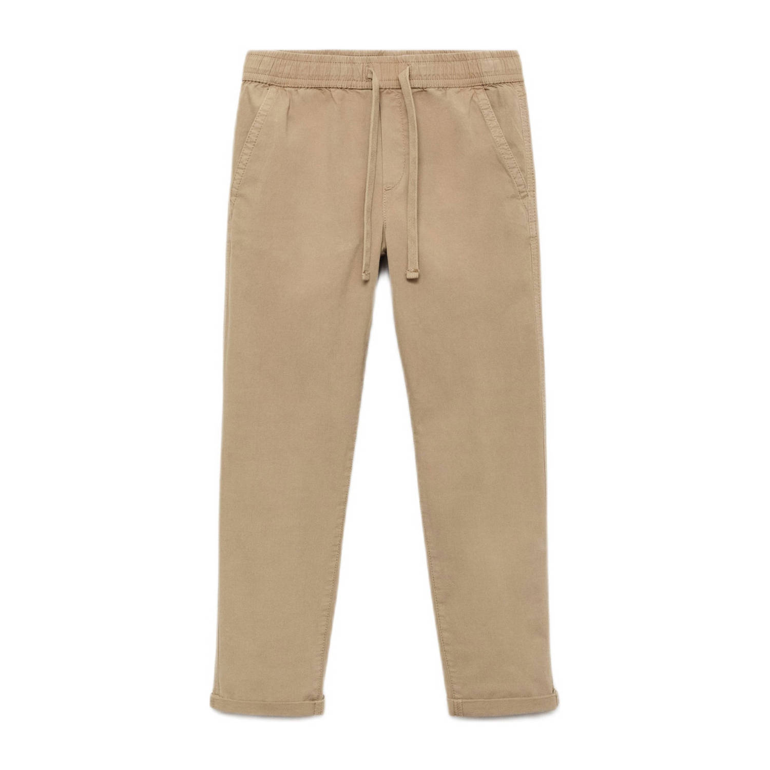 Mango Kids regular casual broek bruin