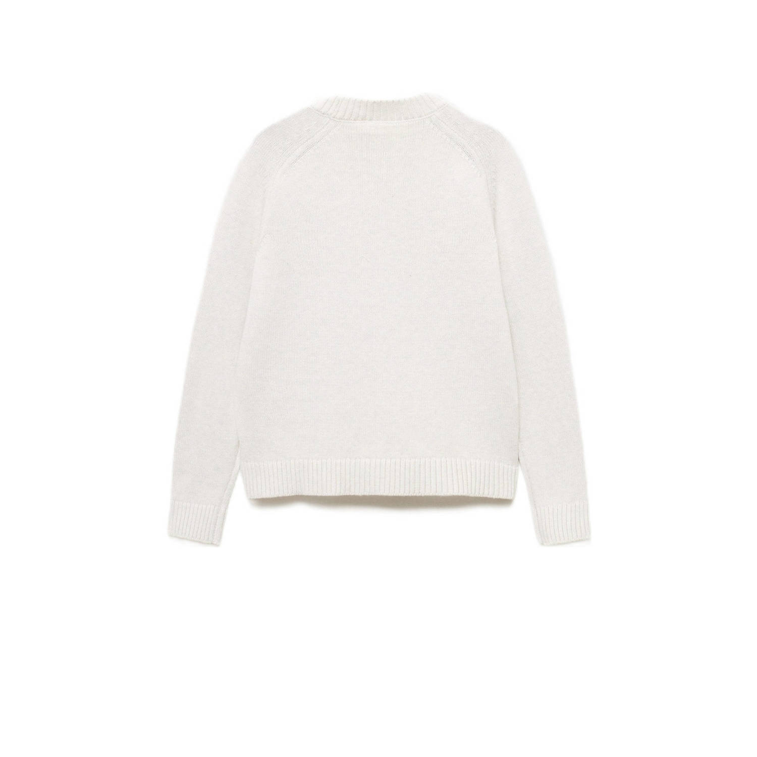 Mango Kids trui lichtgrijs gebreid