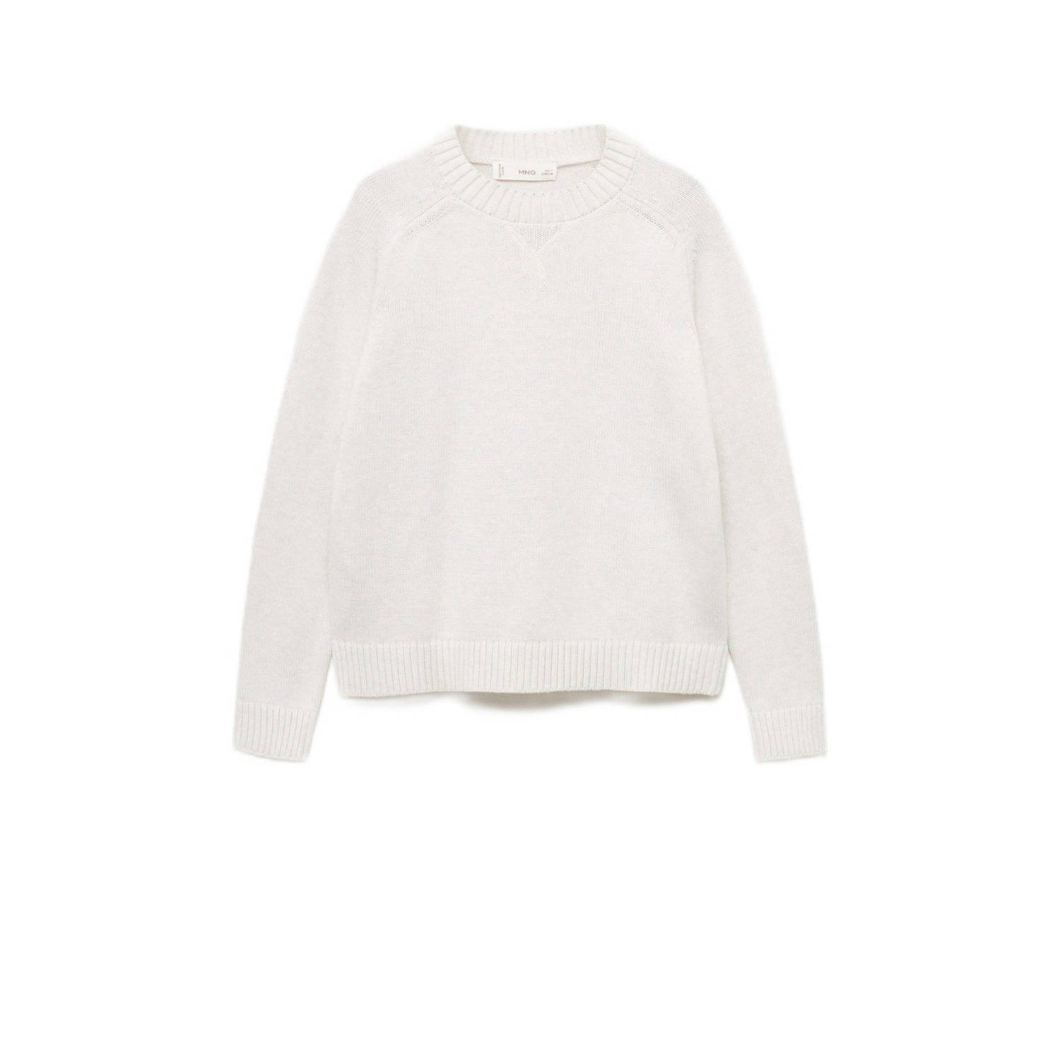 Mango Kids trui lichtgrijs gebreid