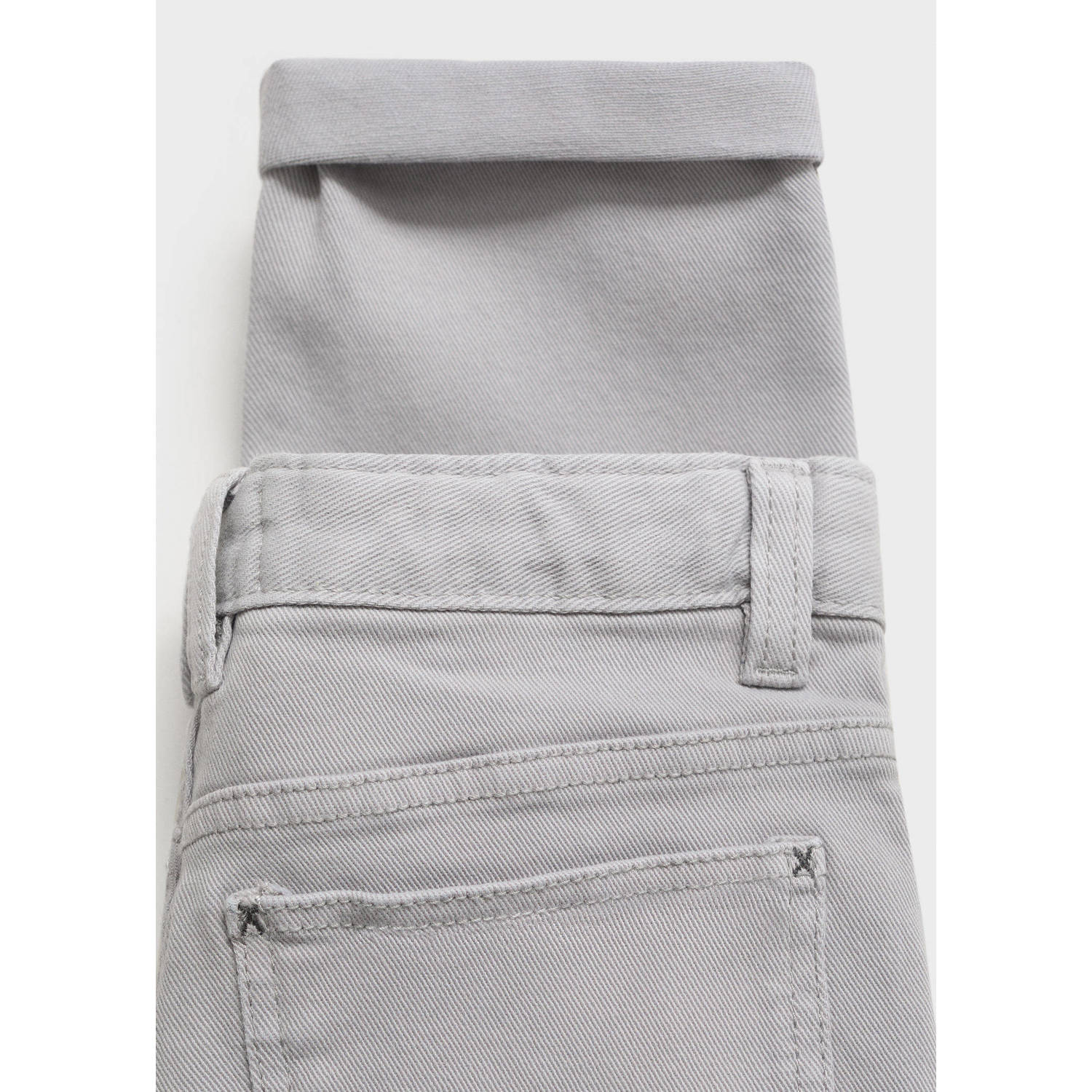 Mango Kids regular casual broek grijs
