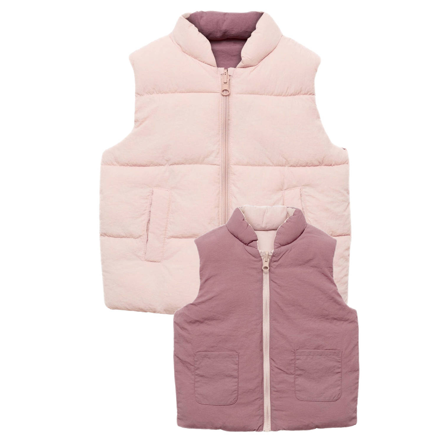 Mango Kids reversible bodywarmer oudroze