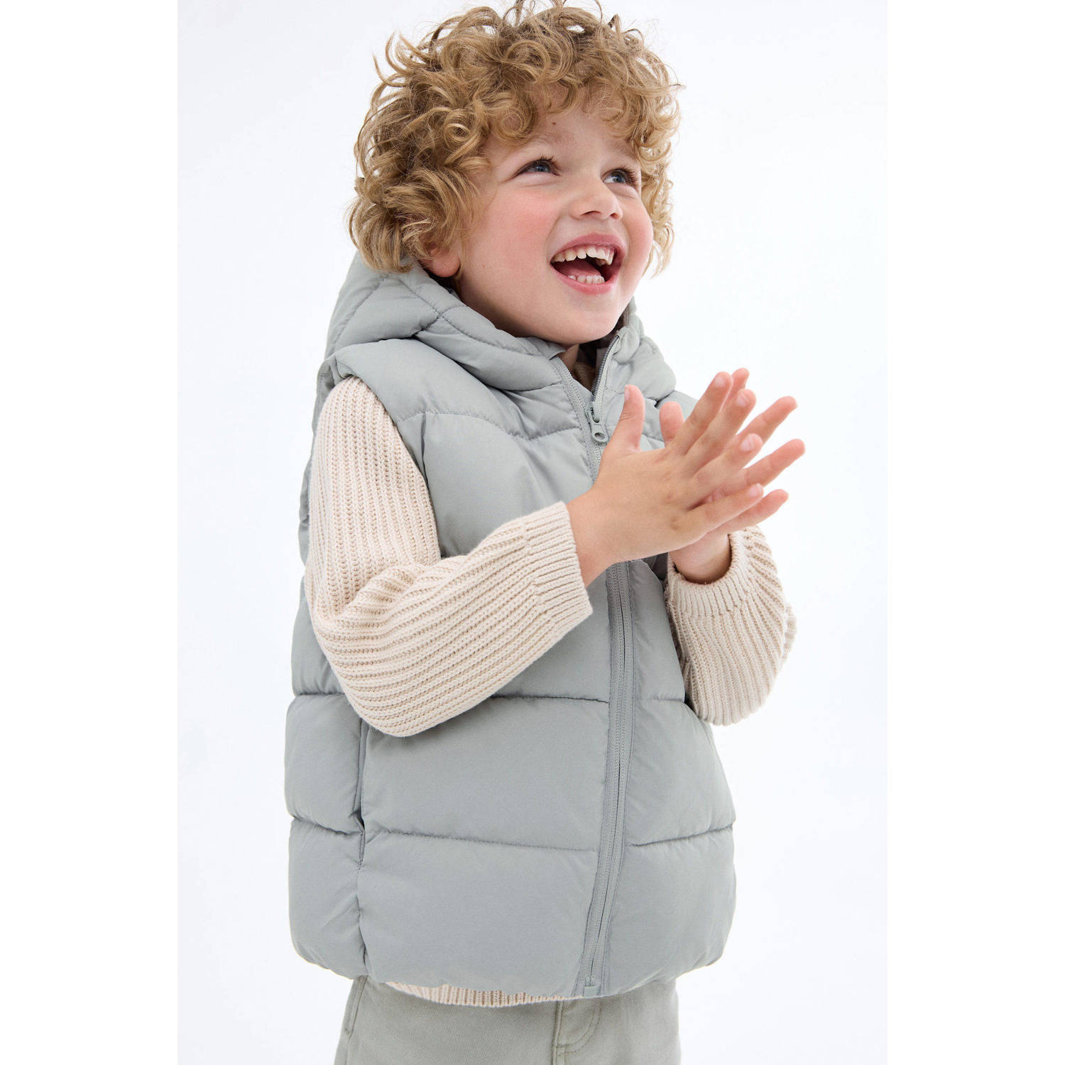 Mango Kids bodywarmer turquoise