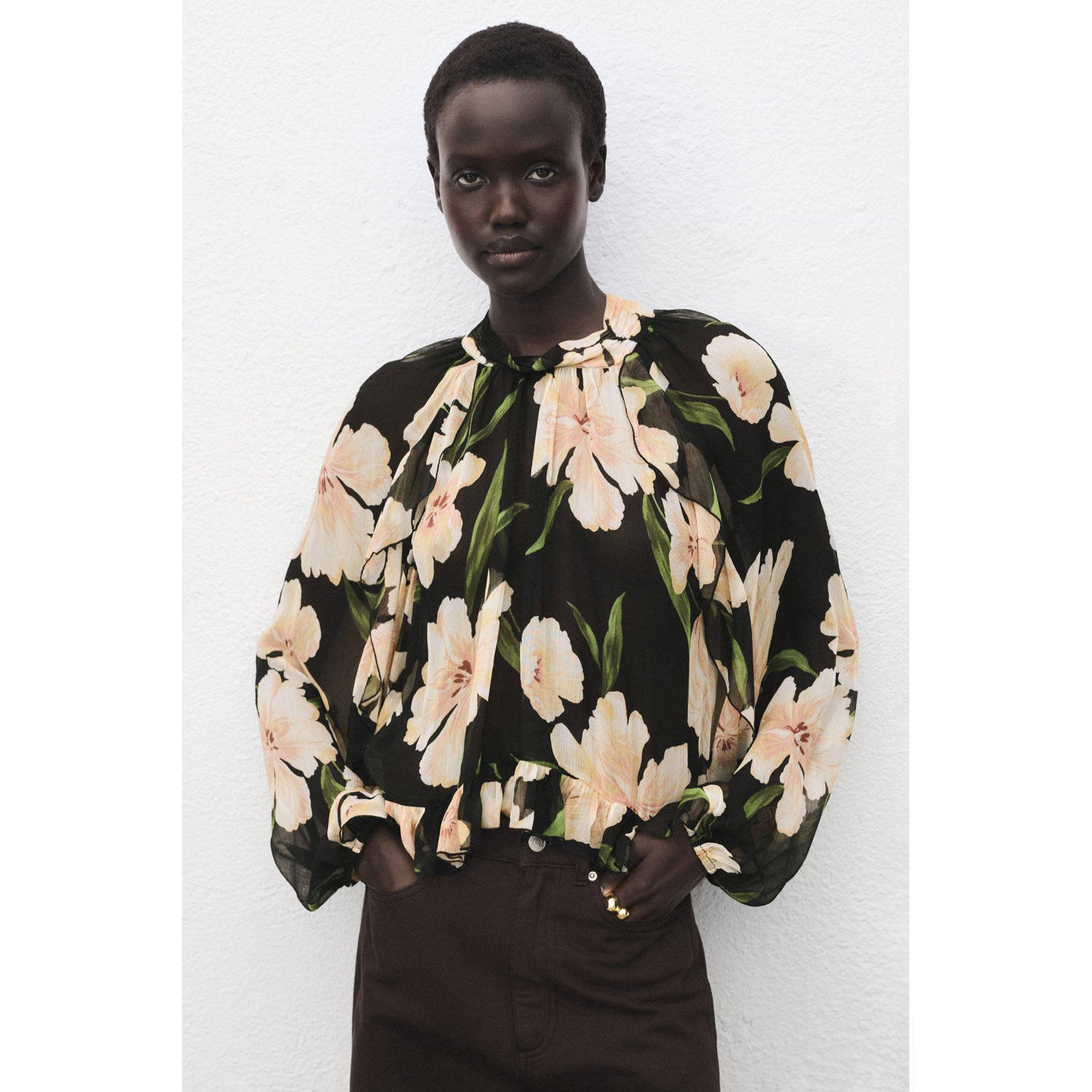 Mango top zwart