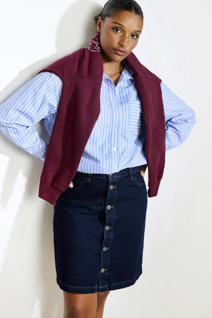 denim spijkerrok dark blue denim